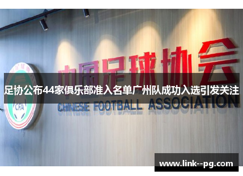 足协公布44家俱乐部准入名单广州队成功入选引发关注
